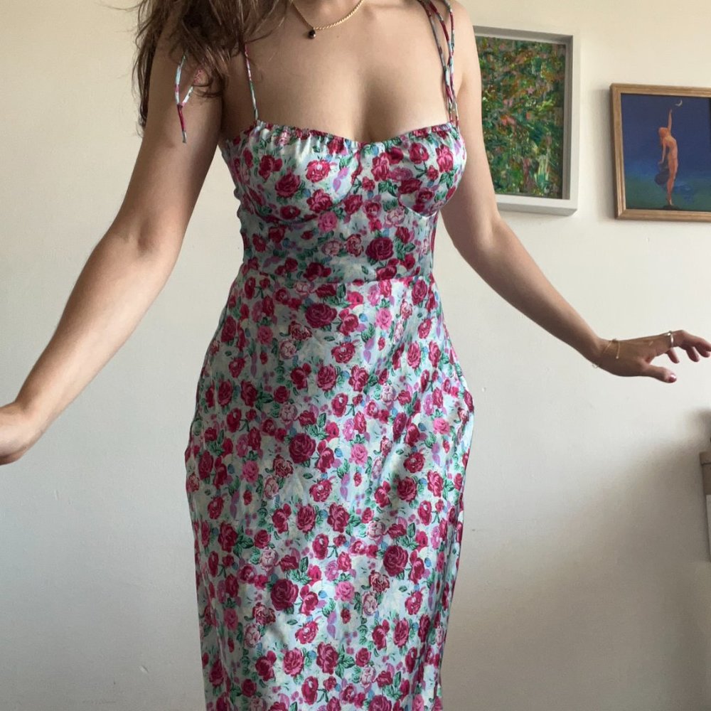 FLORAL dress from ZARA - XS small